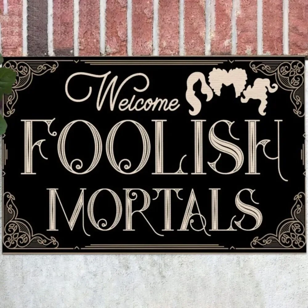 Hocus Pocus Sisters Horror Movie Halloween Door Mat, Bath Mat (40x60cm)